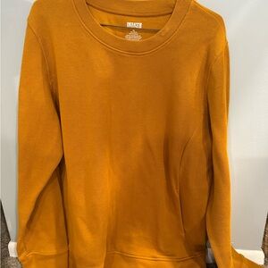 Duluth Trading Co Mustard Crewneck Top